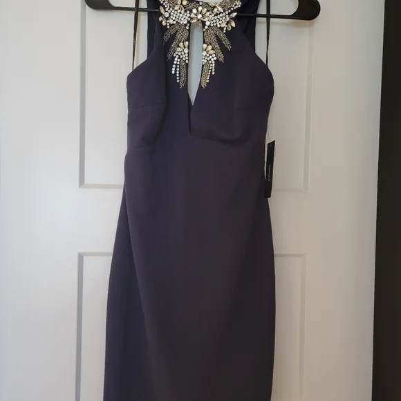 Lulu's xs Navy Blue Cocktail Dress - Picture 5 of 7